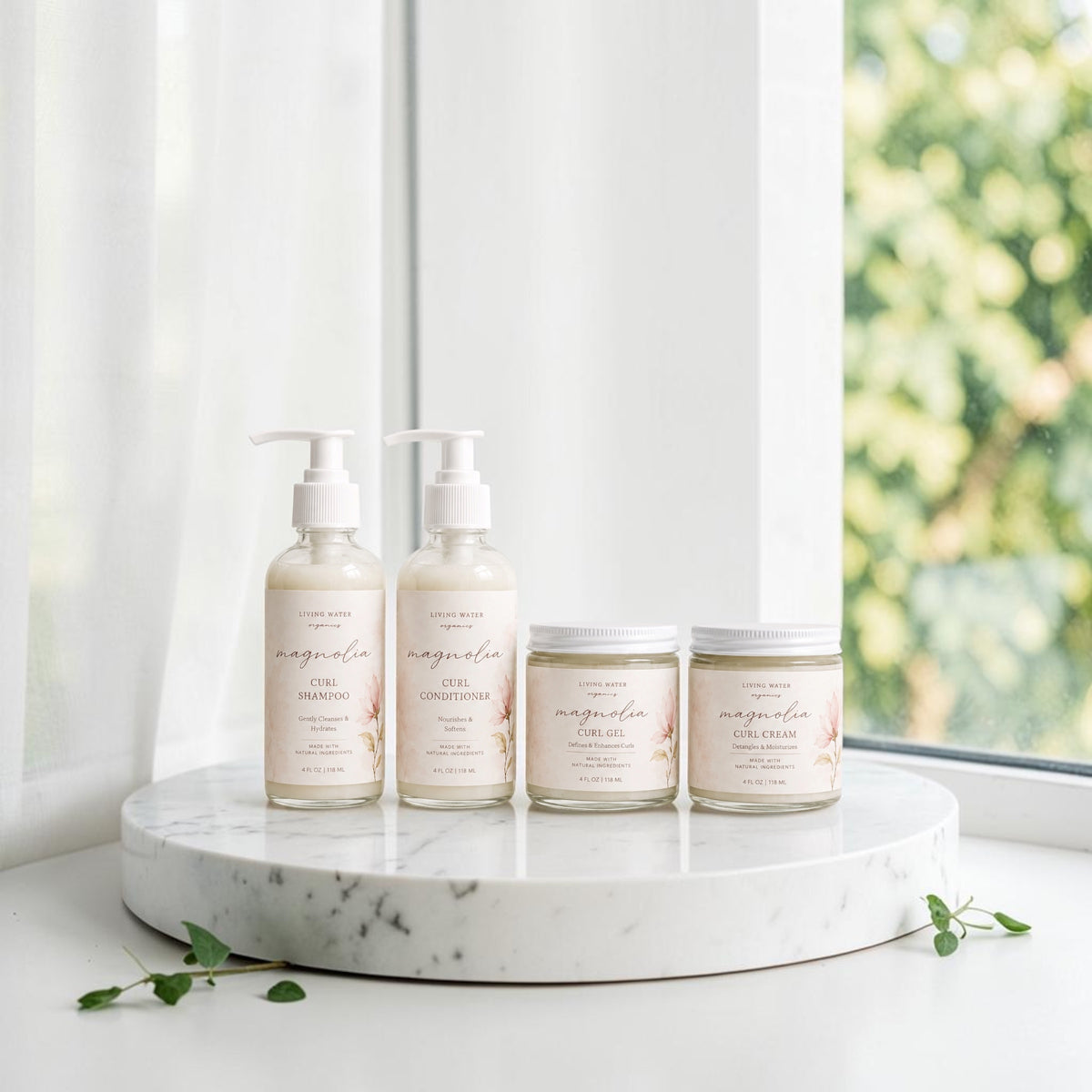 Magnolia and Rose Curl Collection