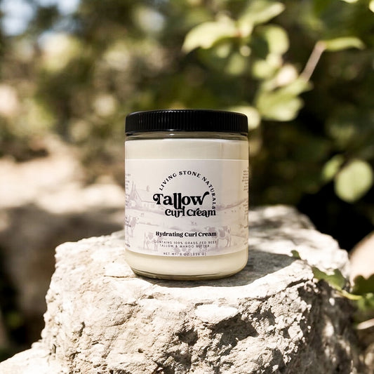 100% Grass Fed Tallow Curl Cream Tallow Tree for Curly Hair