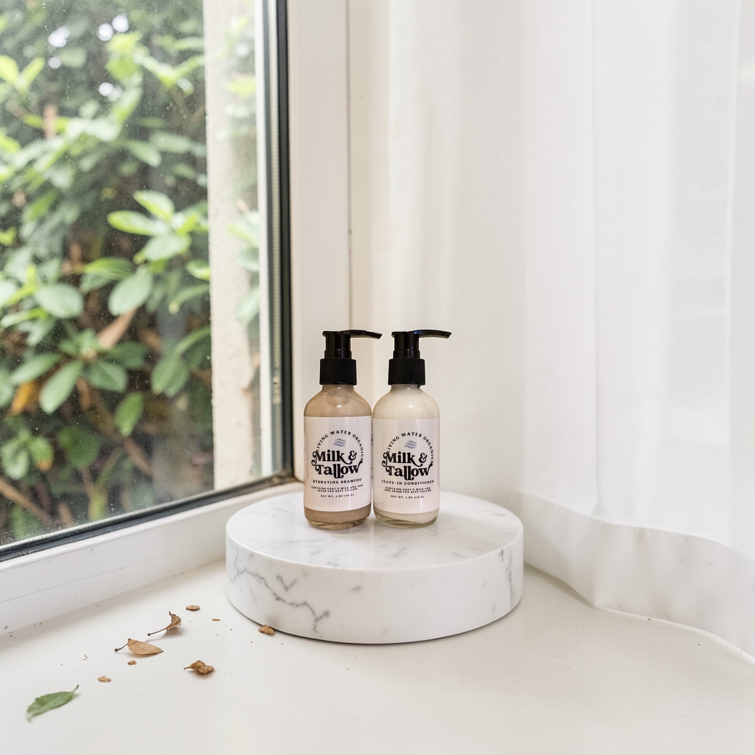 Goat Milk & Tallow Shampoo and Conditioner Set Hydrating All Hair Types