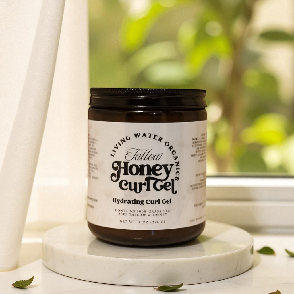 Tallow Honey Curl Gel with 100% Grass Fed Tallow (Medium to Strong Hold)