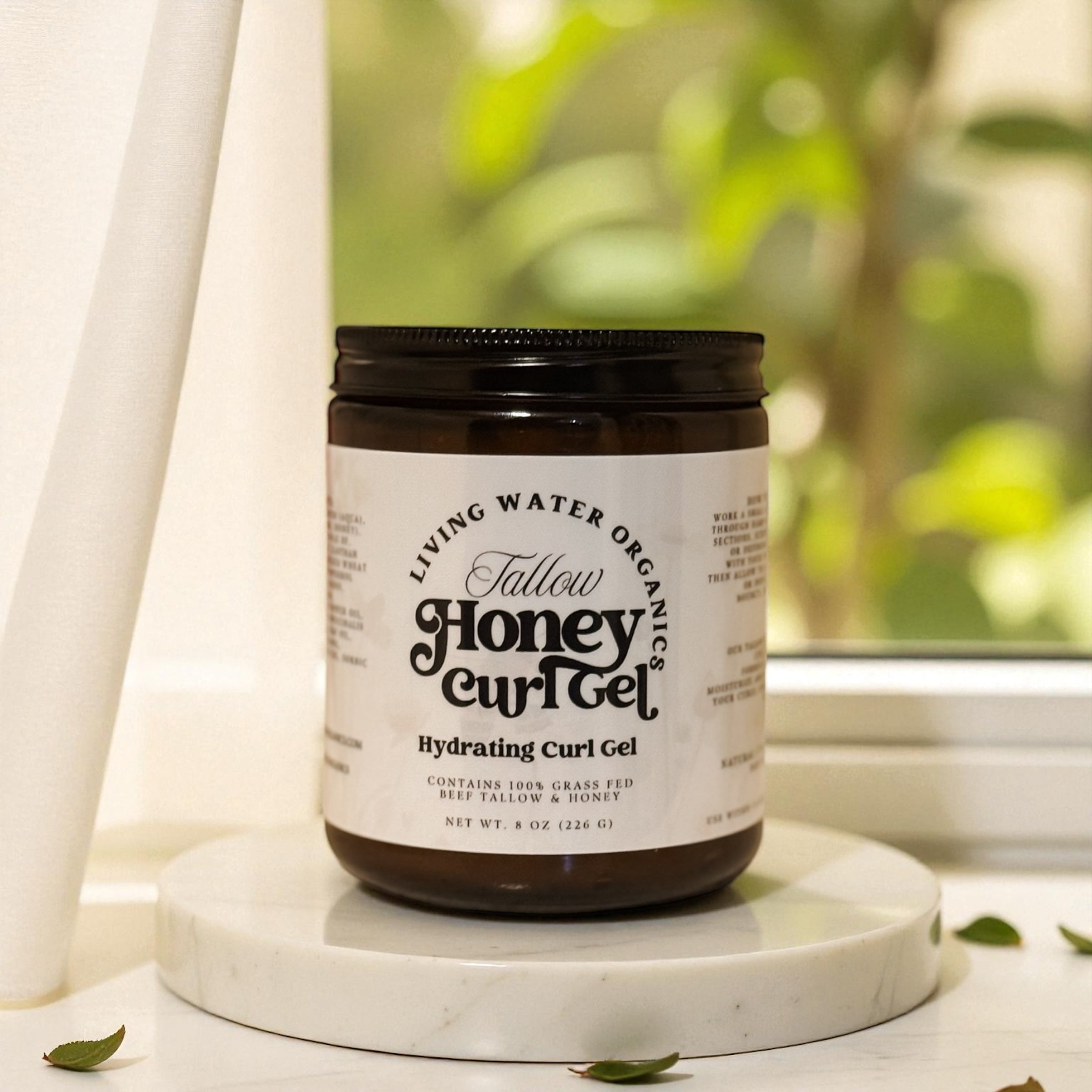 Tallow Honey Curl Gel with 100% Grass Fed Tallow (Medium to Strong Hold)