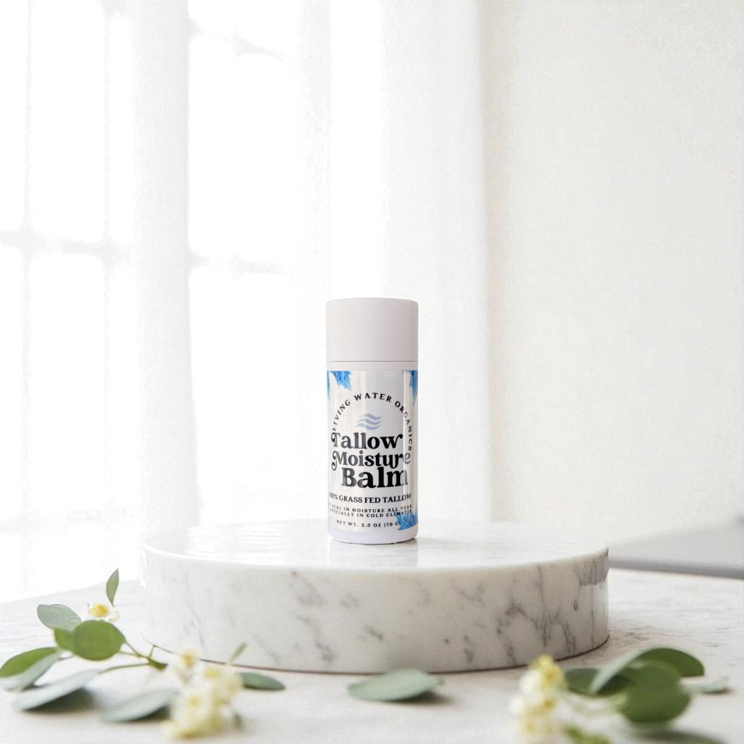 Tallow Moisture Balm | Grass Fed Tallow, Mango Butter, and Beeswax Balm with Vitamin E for Dry Skin and All Skin Types