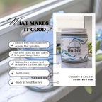 Aqua Face Cream and Aqua Tallow Body Butter with Organic Mango Butter and Organic Blue Spirulina