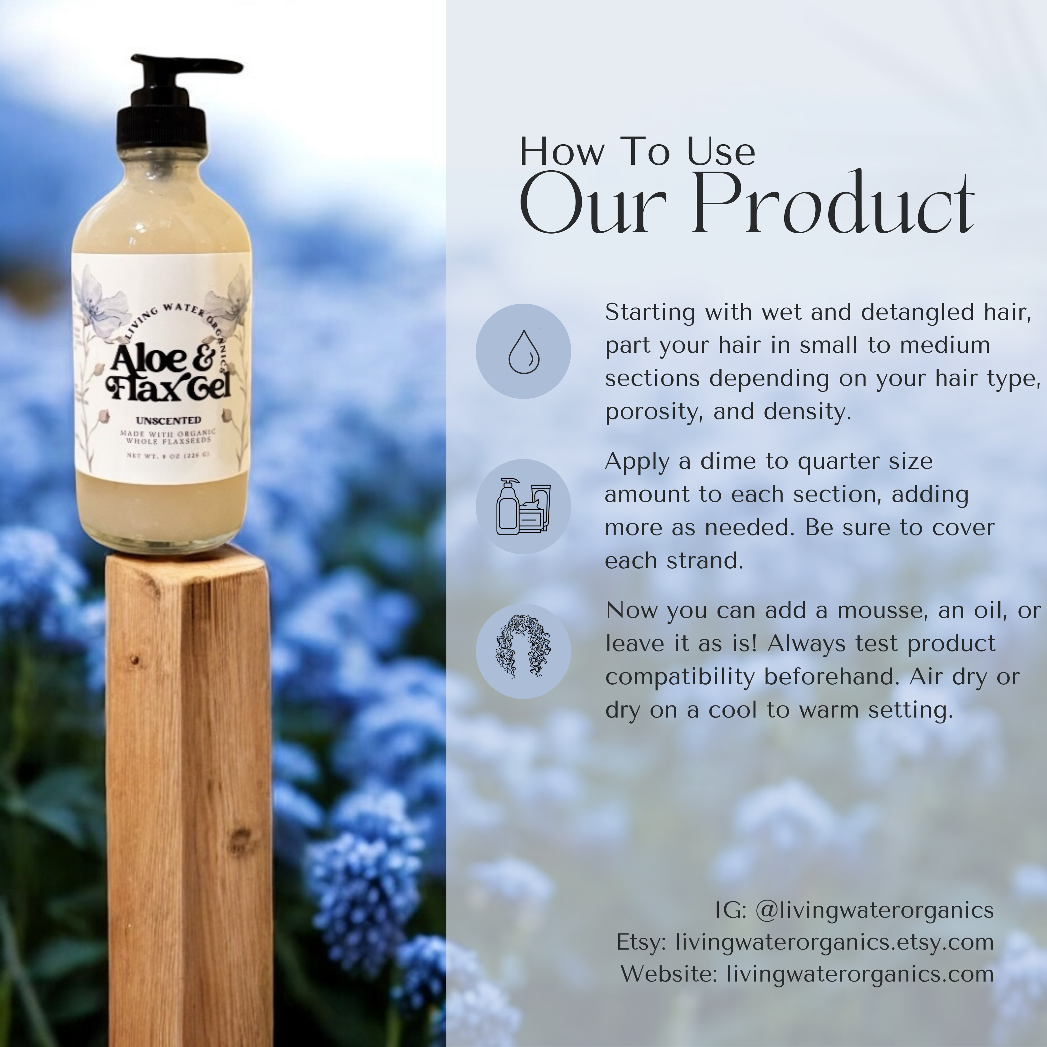 Aloe Vera & Flaxseed Gel, Nourishing (Medium Hold)