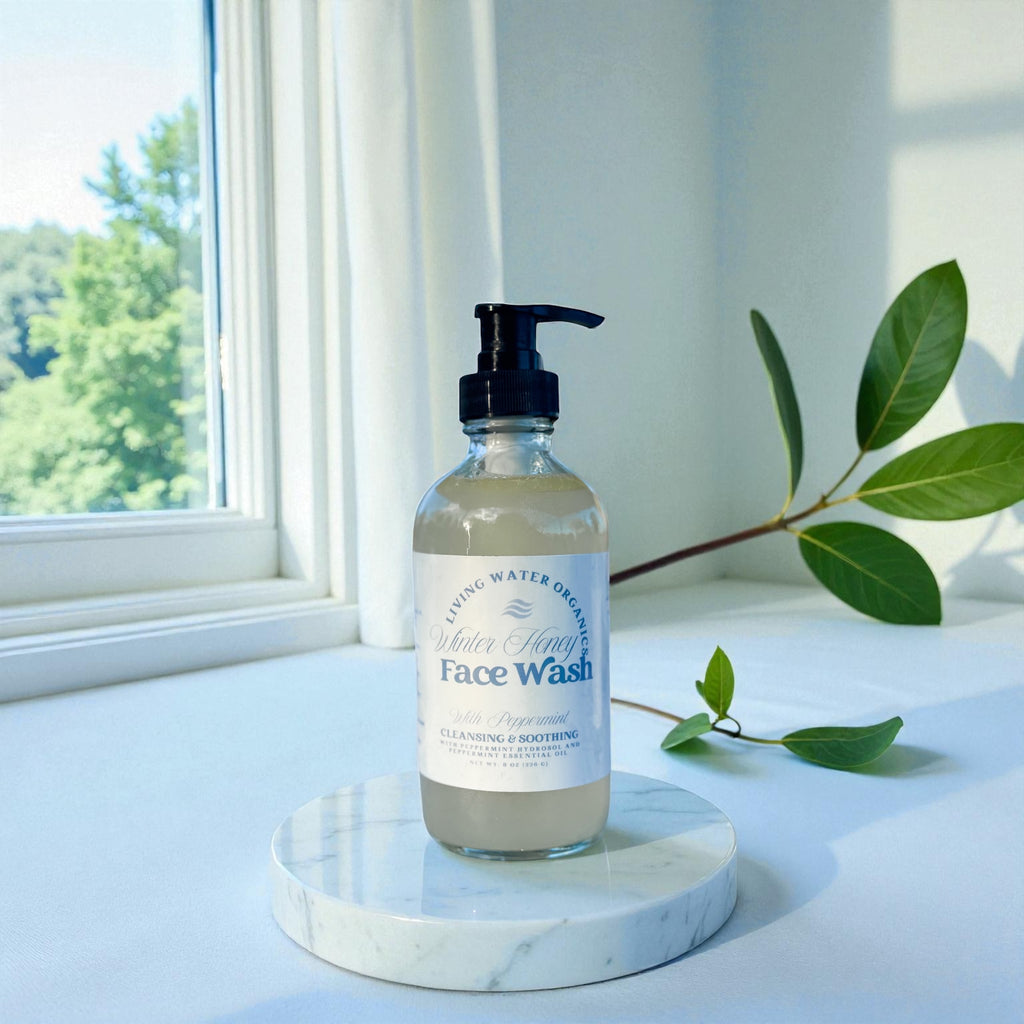Winter Honey Face Wash with Peppermint Hydrosol and Essential Oil