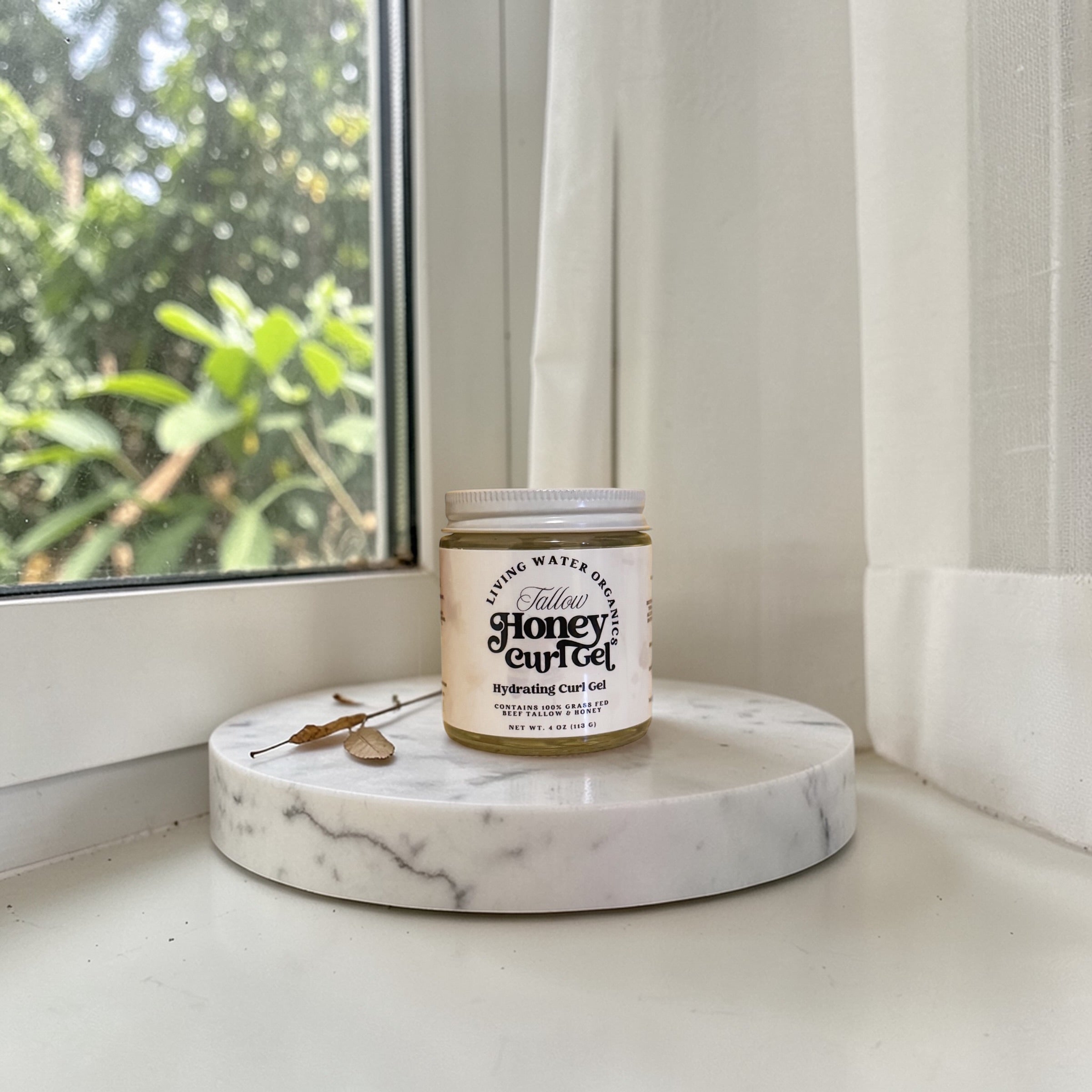 Tallow Honey Curl Gel with 100% Grass Fed Tallow (Medium to Strong Hold)