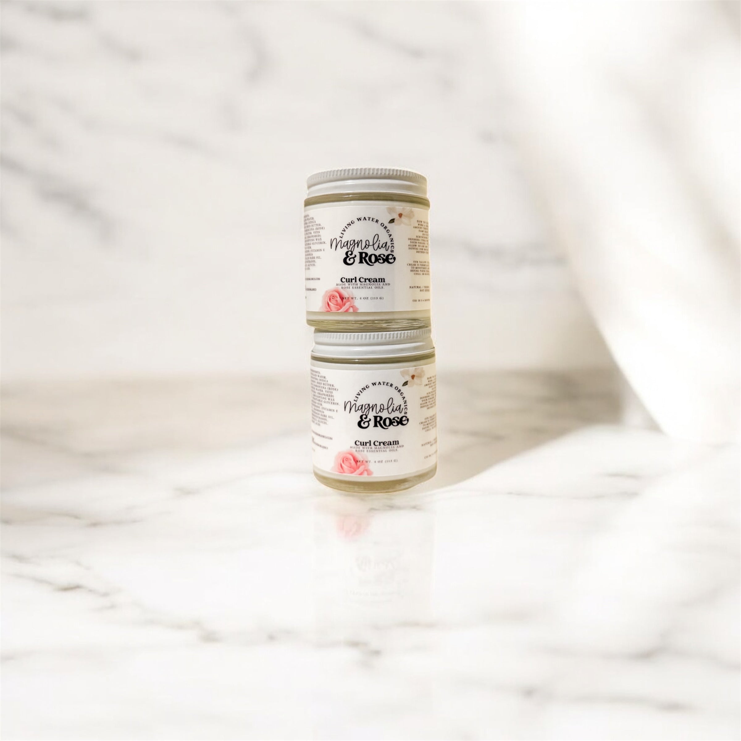 Magnolia & Rose Curl Cream (Lightweight moisture, Frizz Control)