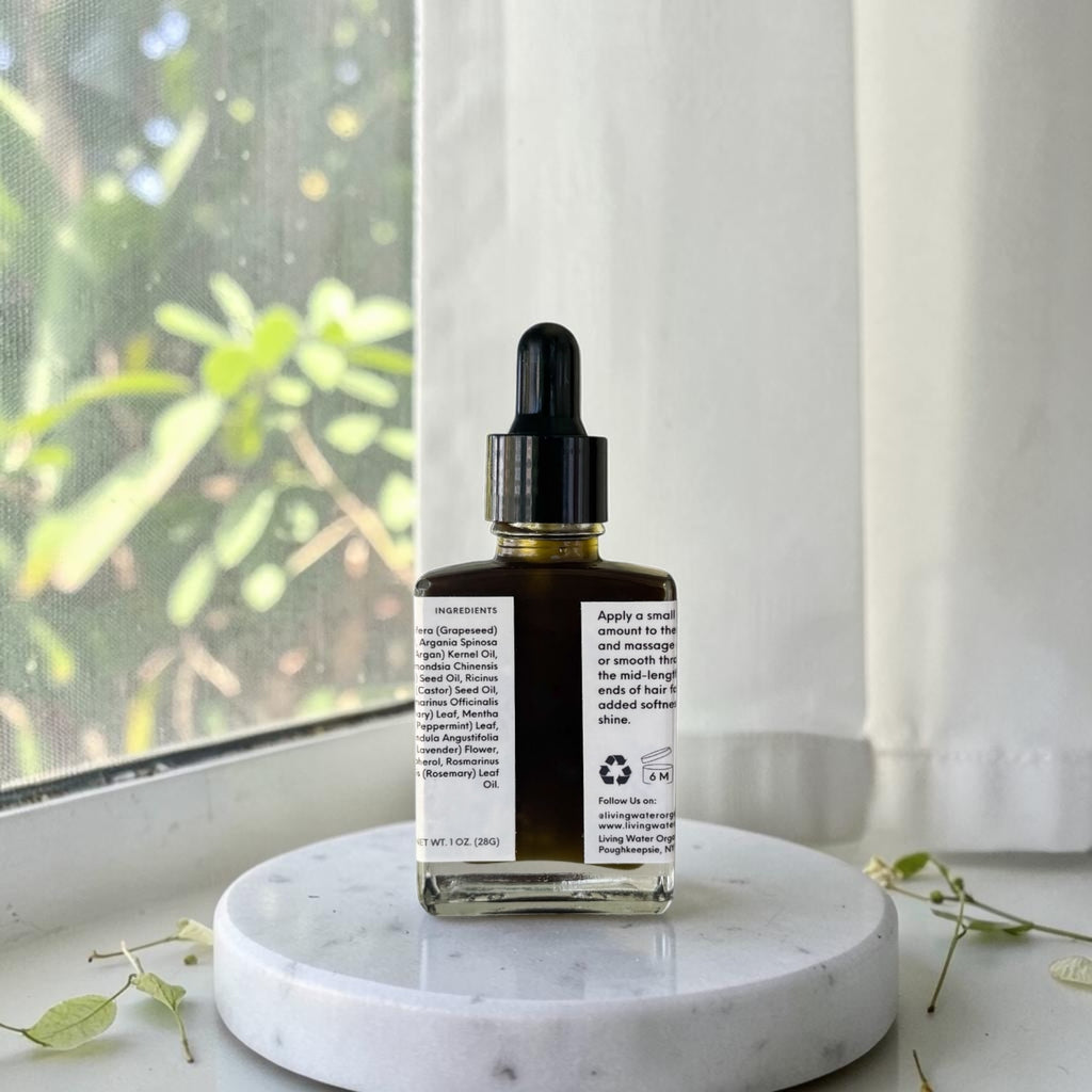 Organic Botanical Hair Growth Oil Infused with Herbs and Flowers
