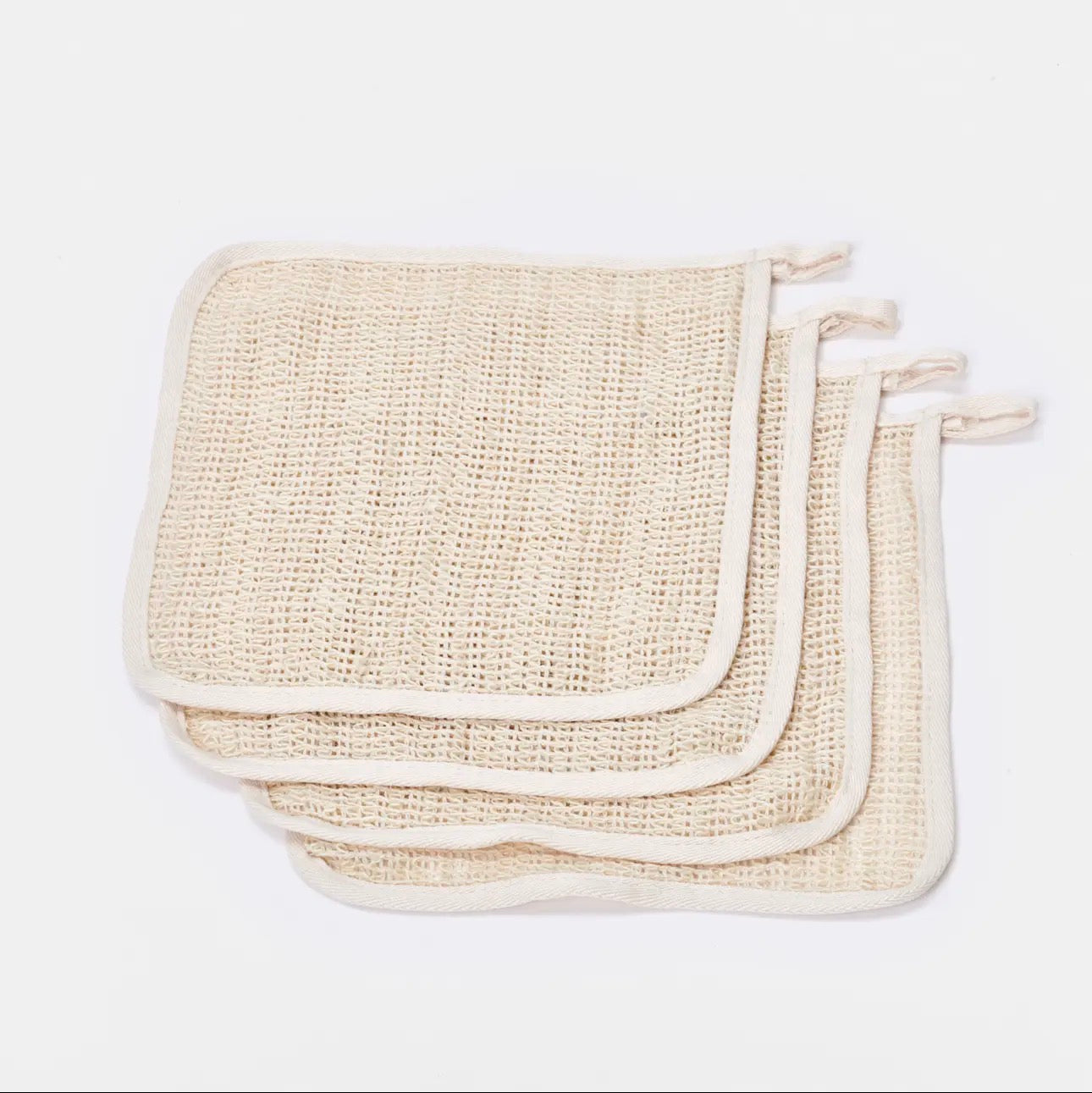 Cotton & Sisal Shower Wash Cloth