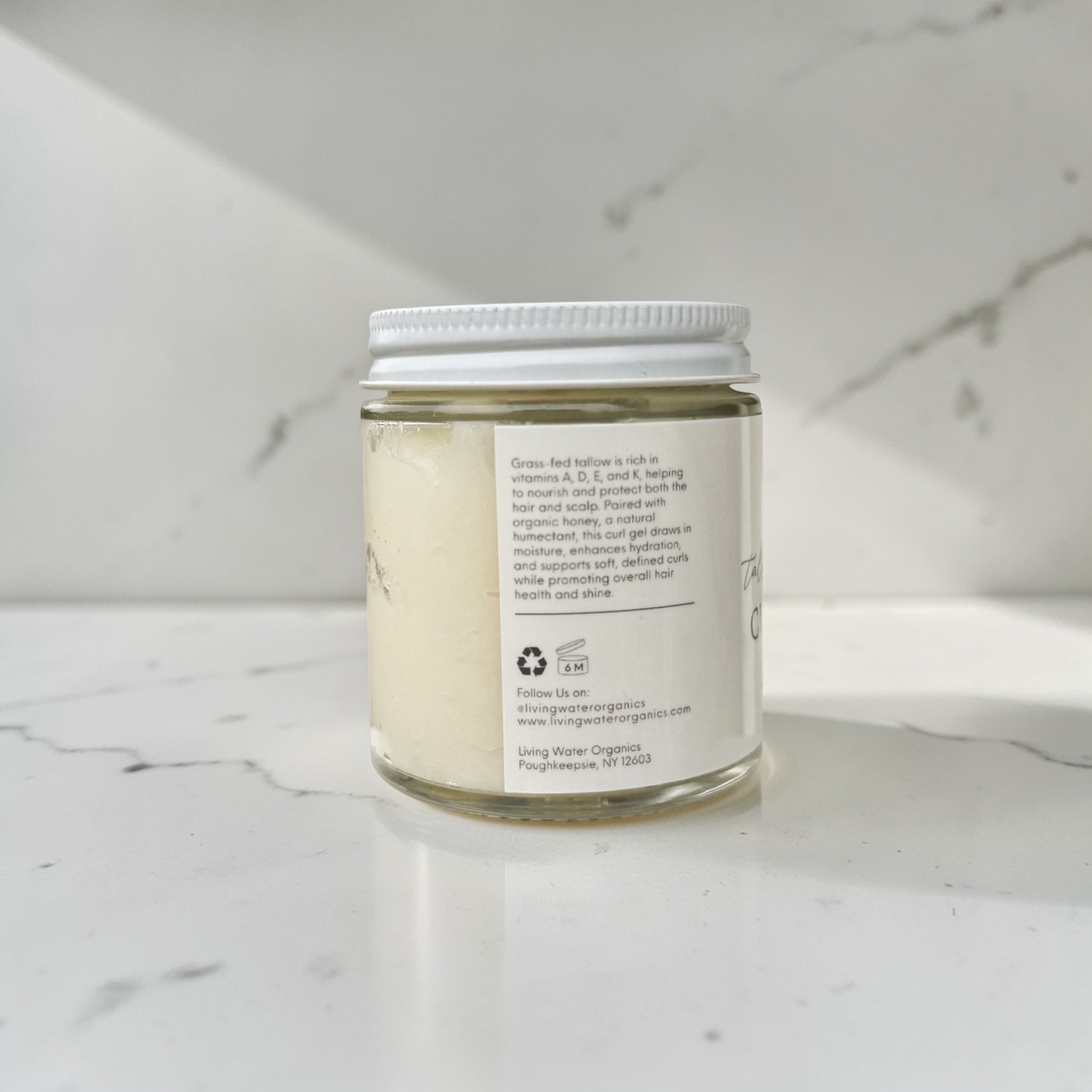 Tallow Honey Curl Gel with 100% Grass Fed Tallow (Medium to Strong Hold)