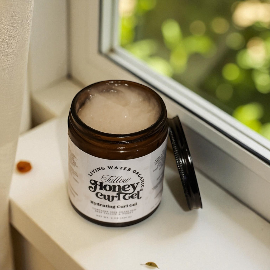 Tallow Honey Curl Gel with 100% Grass Fed Tallow (Medium to Strong Hold)
