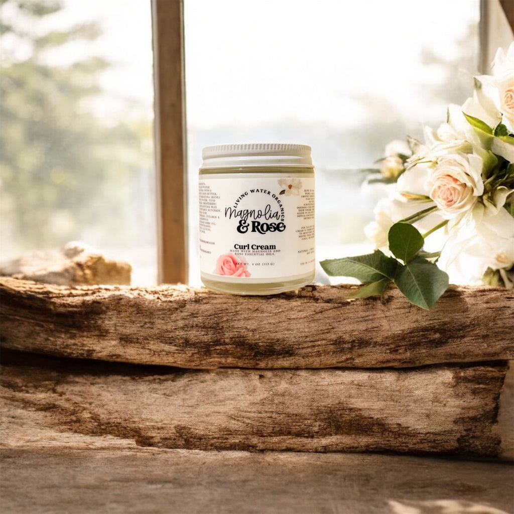 Magnolia & Rose Curl Cream (Lightweight moisture, Frizz Control)
