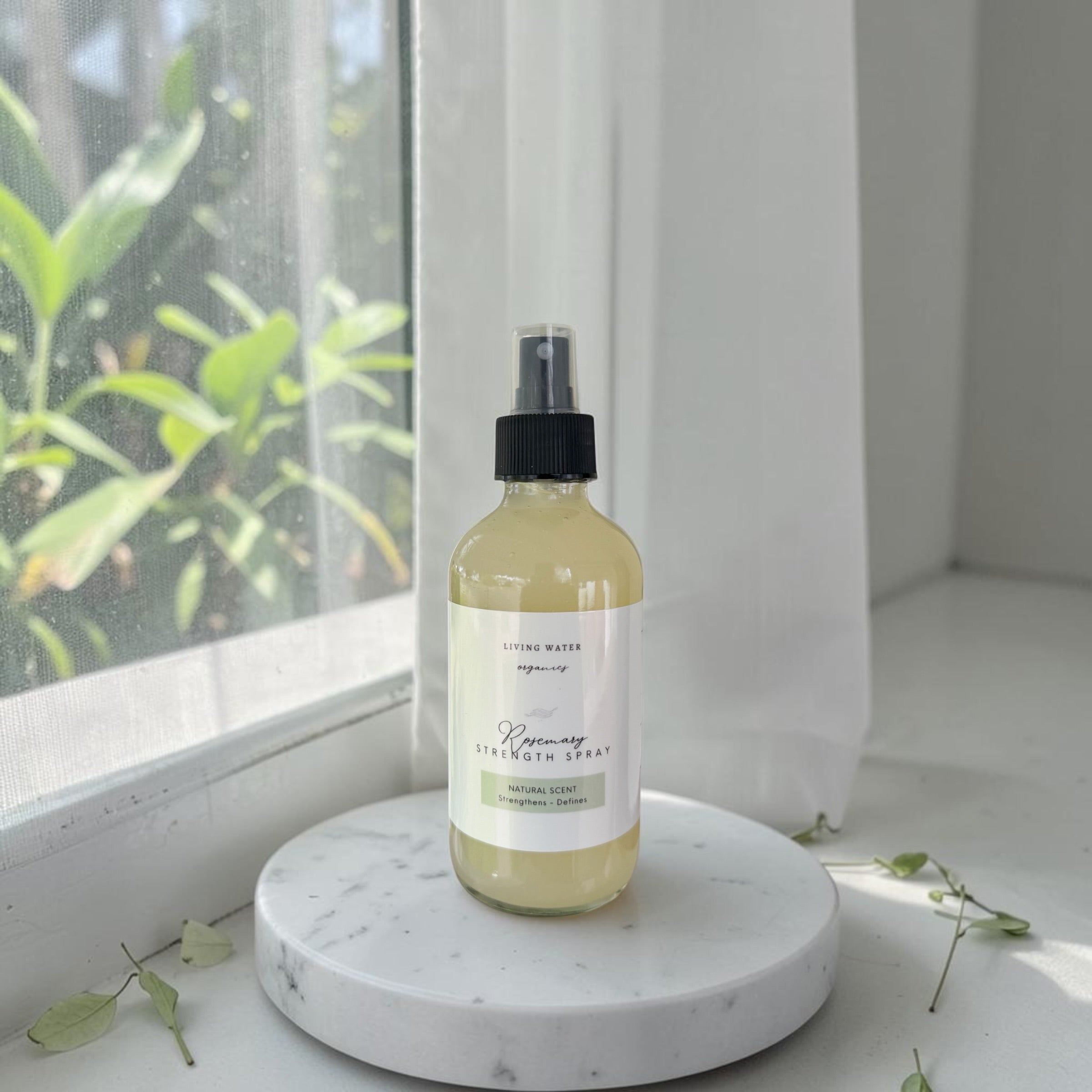 Rosemary Strength and Shine Hair Spray Mist with Protein for Curls, Coils, Waves, and Straight Hair, Refreshing Spray, Hydrating