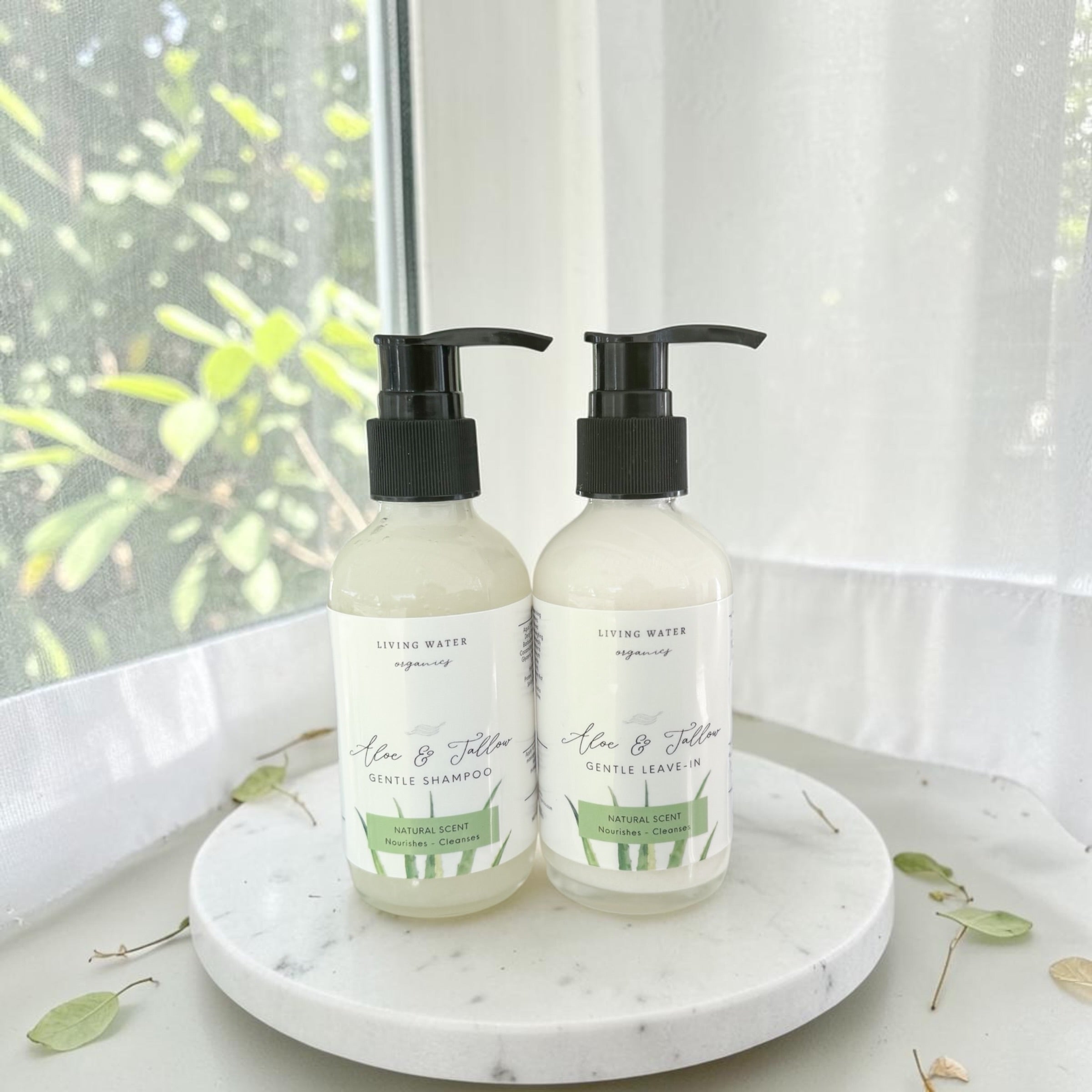 Aloe & Tallow Shampoo and Leave-In Conditioner Set Hydrating for All Hair Types