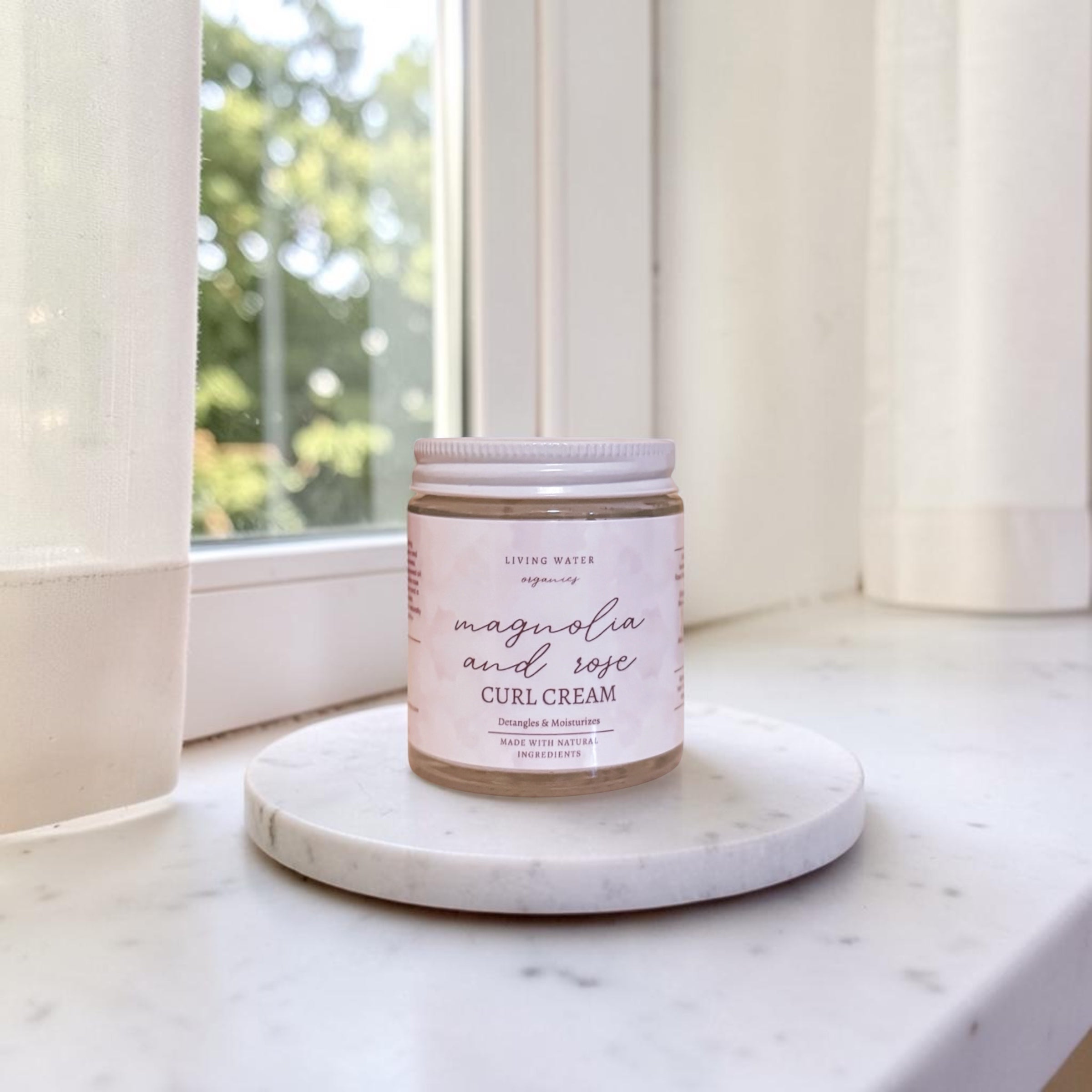 Magnolia & Rose Curl Cream (Lightweight moisture, Frizz Control)