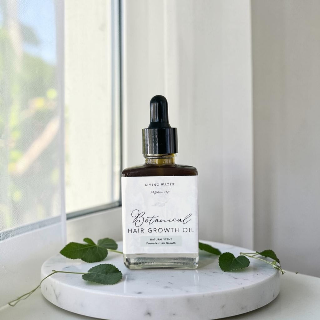 Organic Botanical Hair Growth Oil Infused with Herbs and Flowers
