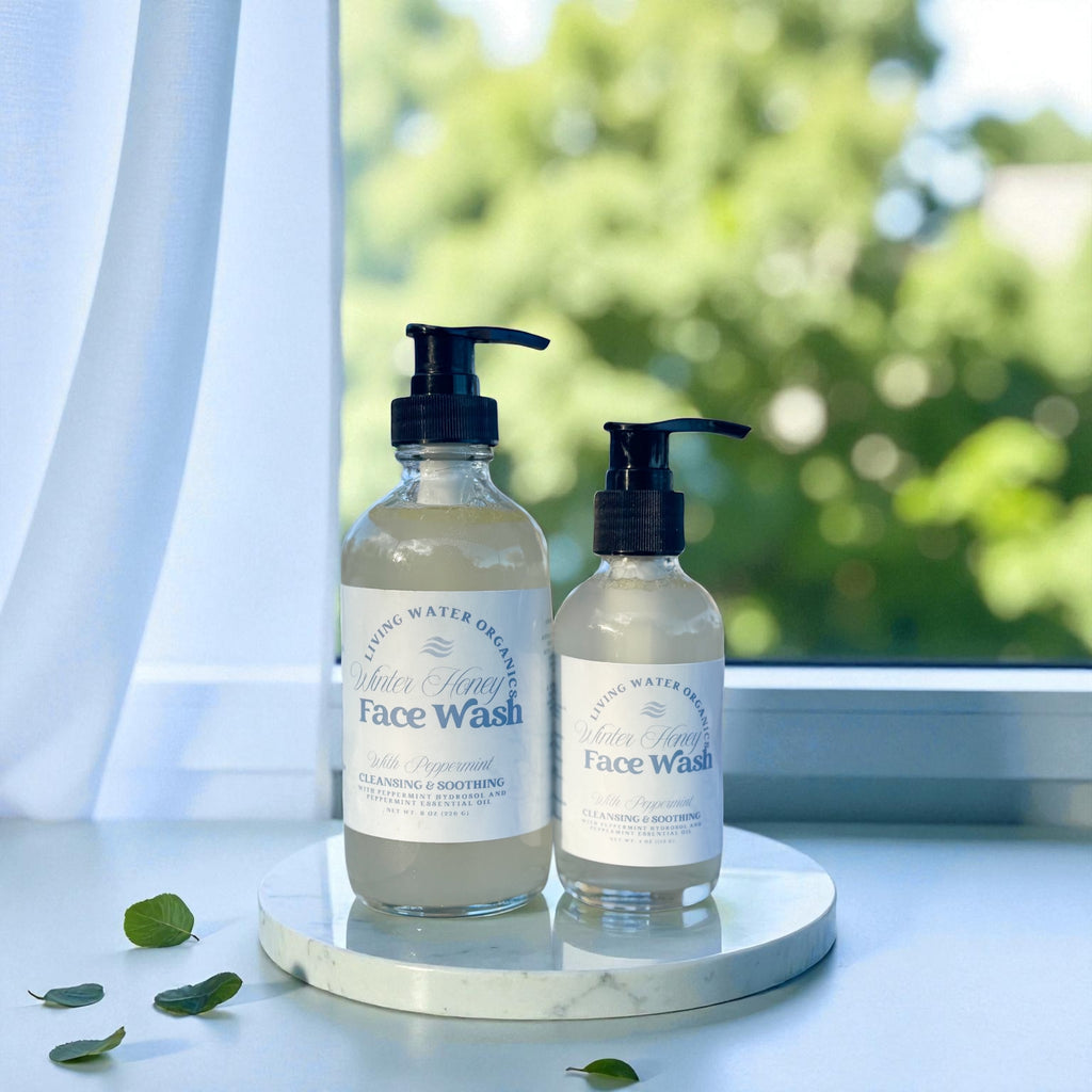 Winter Honey Face Wash with Peppermint Hydrosol and Essential Oil