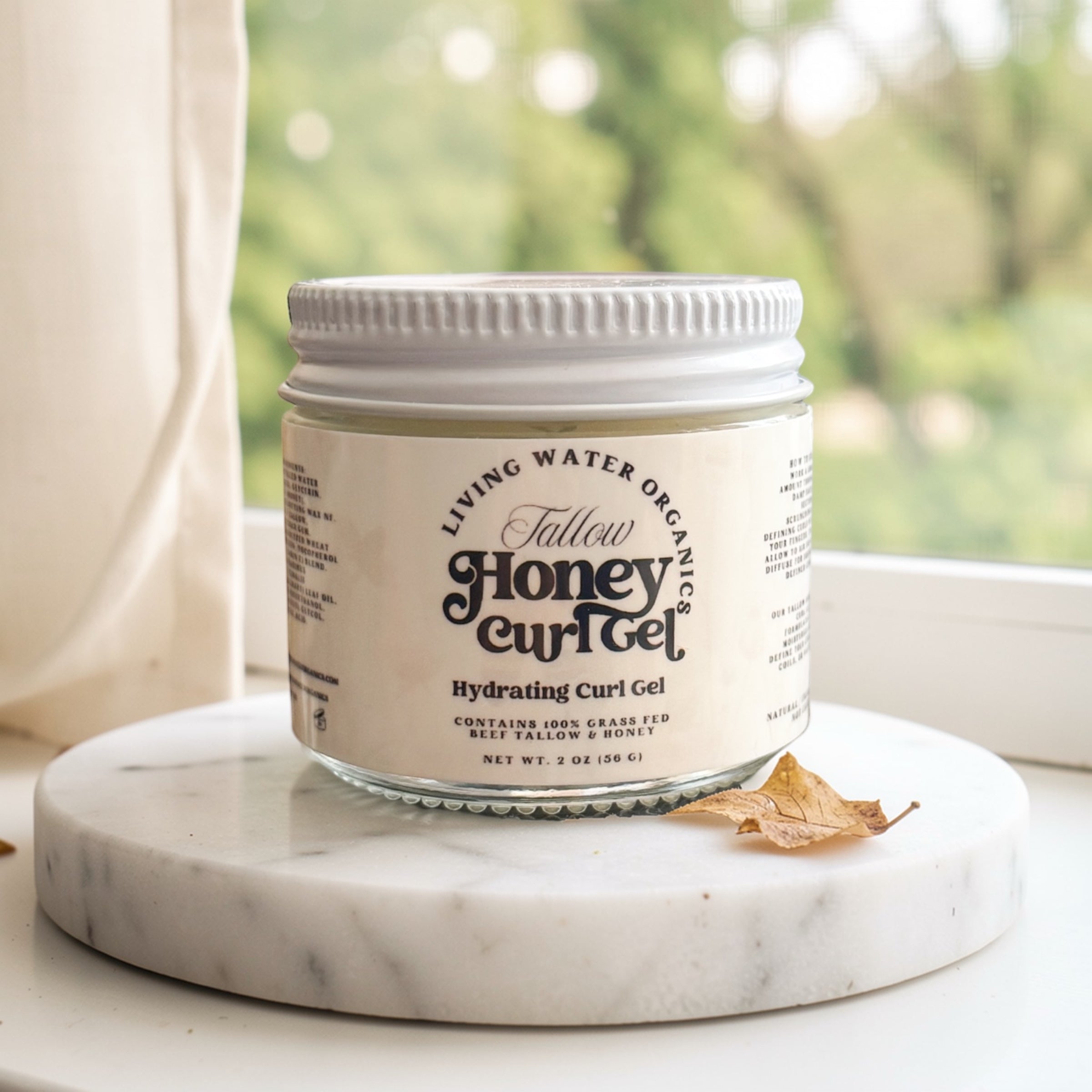 Tallow Honey Curl Gel with 100% Grass Fed Tallow (Medium to Strong Hold)