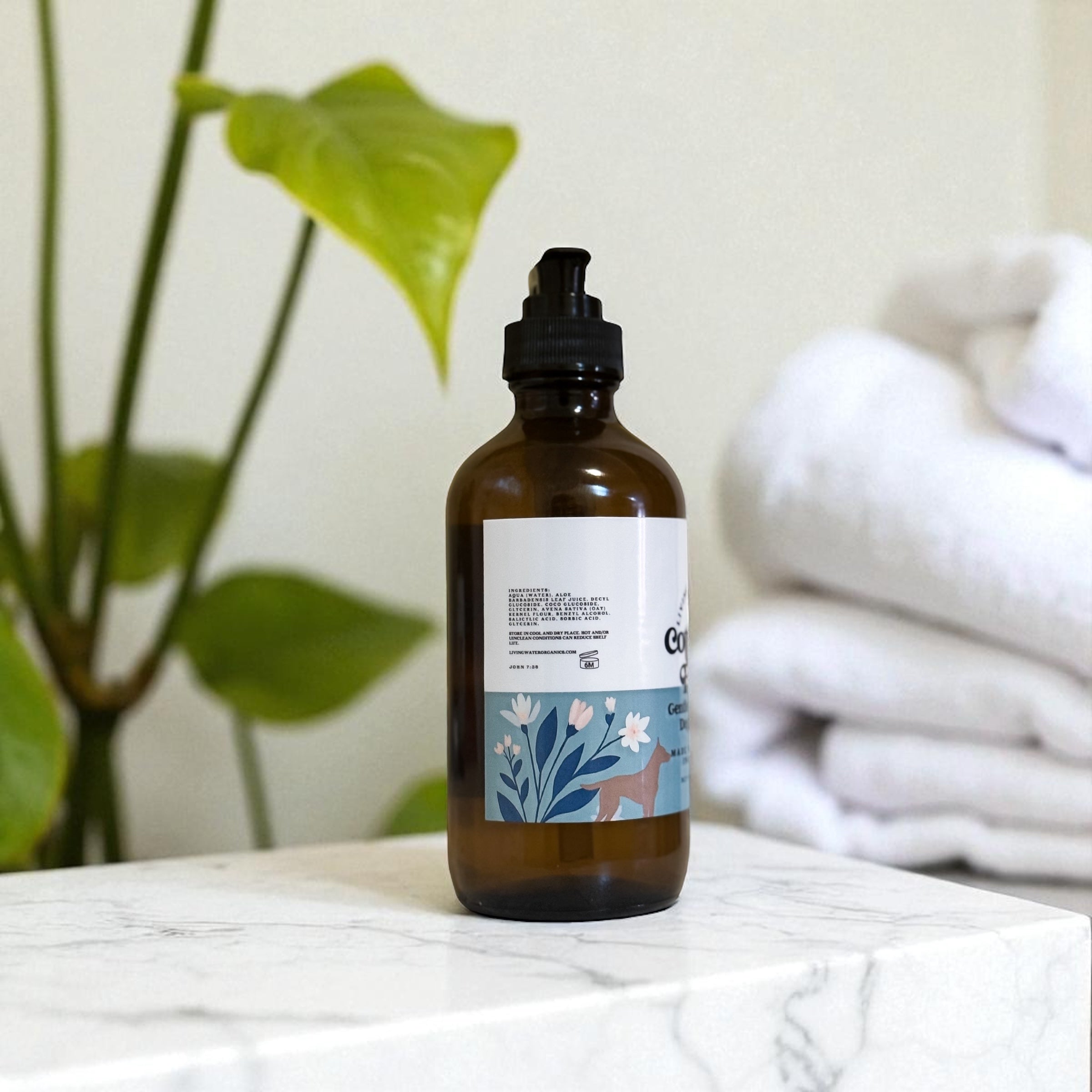 Dog Shampoo Plant-Based, Unscented, Gentle Dog Shampoo, Cottage Fresh Line