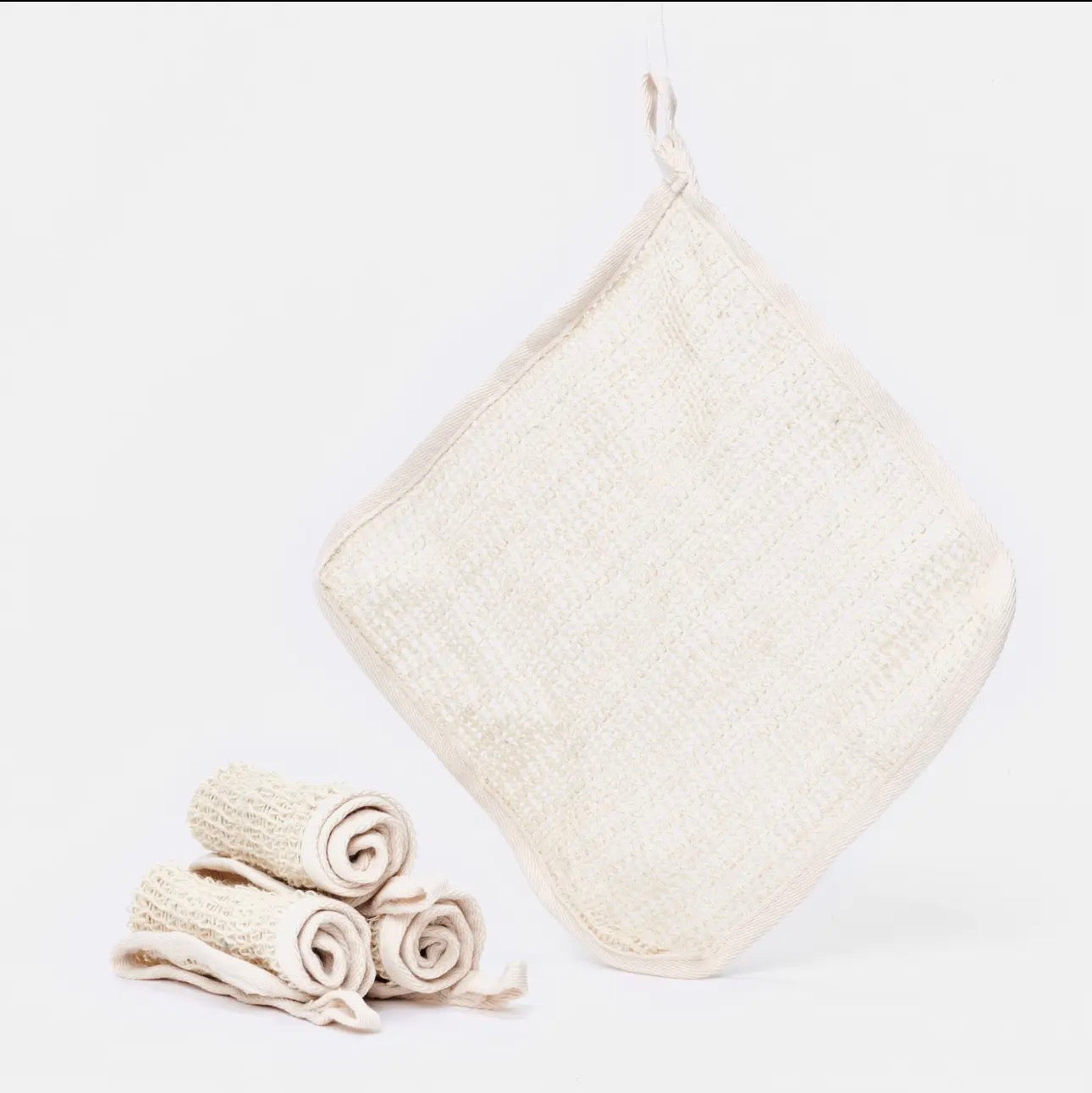 Cotton & Sisal Shower Wash Cloth