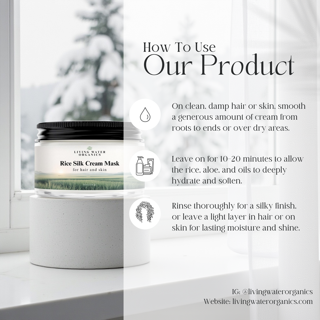 Rice Silk Cream Mask for Hair and Skin