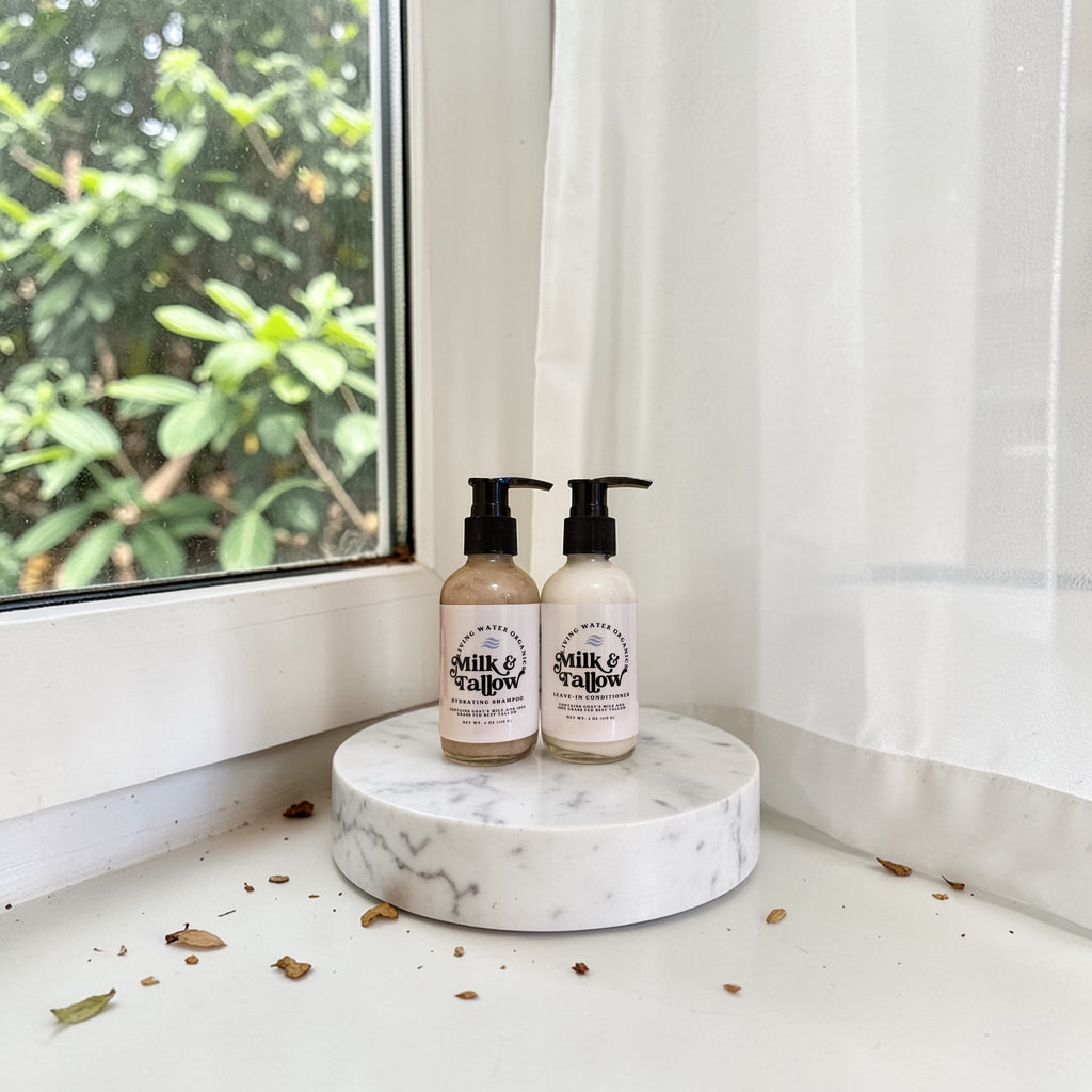 Goat Milk & Tallow Shampoo and Conditioner Set Hydrating All Hair Types