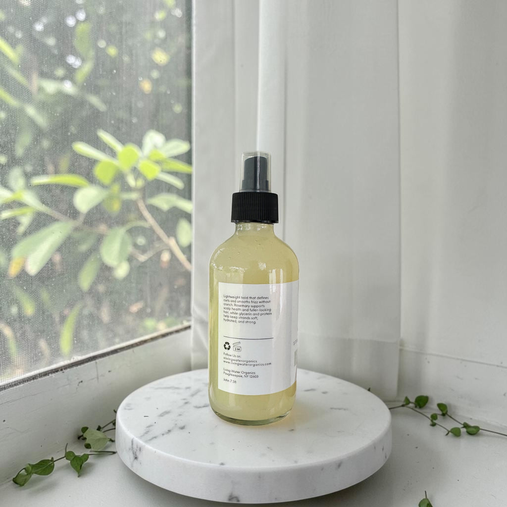 Rosemary Strength and Shine Hair Spray Mist with Protein for Curls, Coils, Waves, and Straight Hair, Refreshing Spray, Hydrating