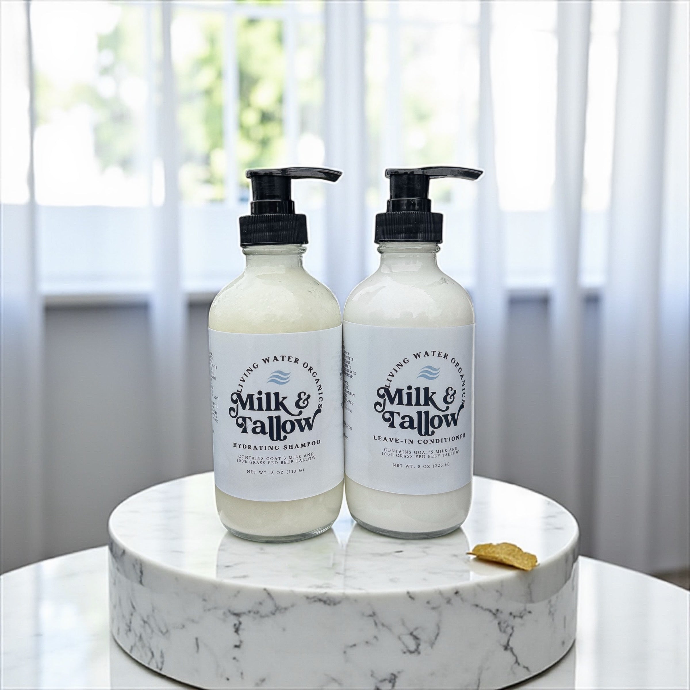 Goat Milk & Tallow Shampoo and Conditioner Set Hydrating All Hair Types