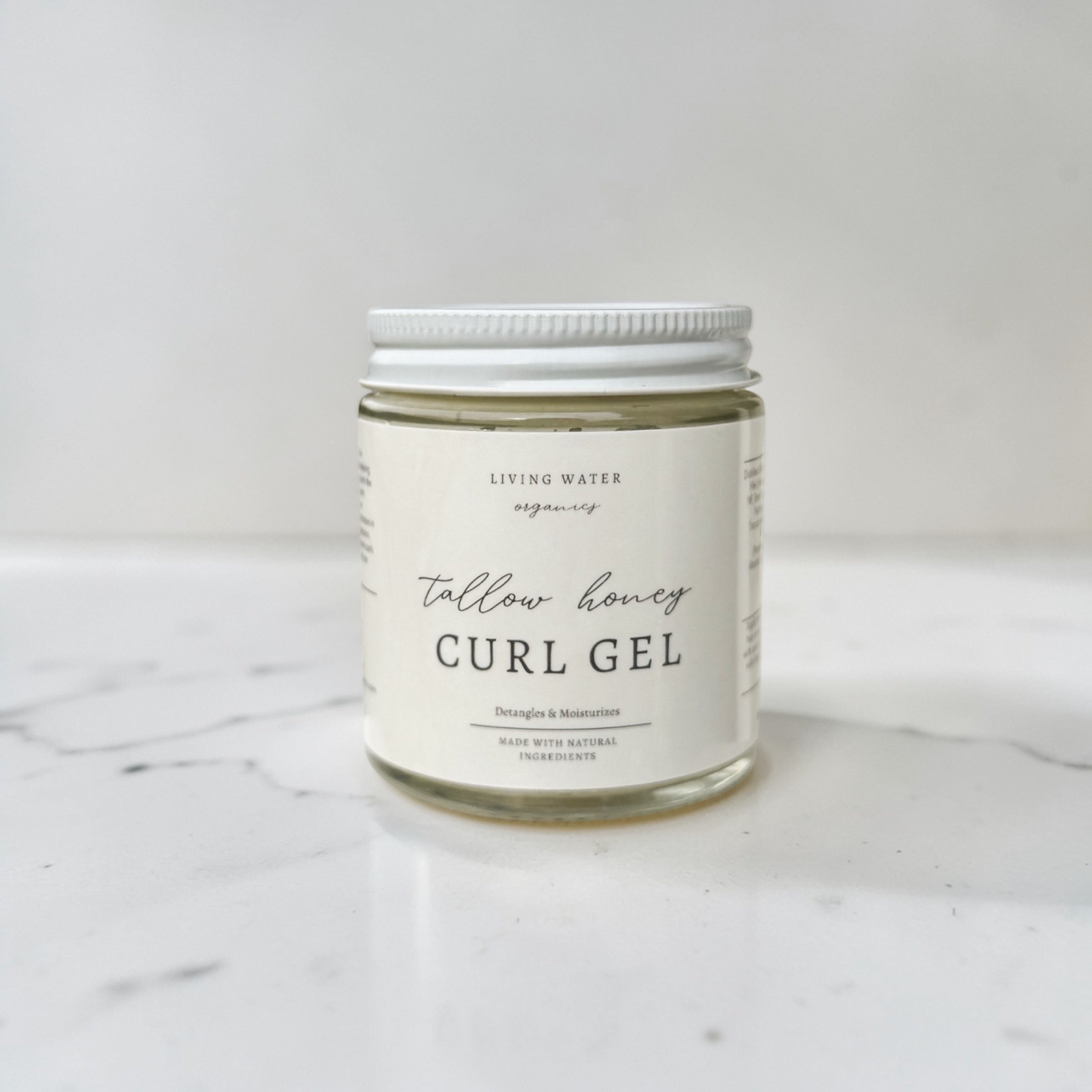 Tallow Honey Curl Gel with 100% Grass Fed Tallow (Medium to Strong Hold)