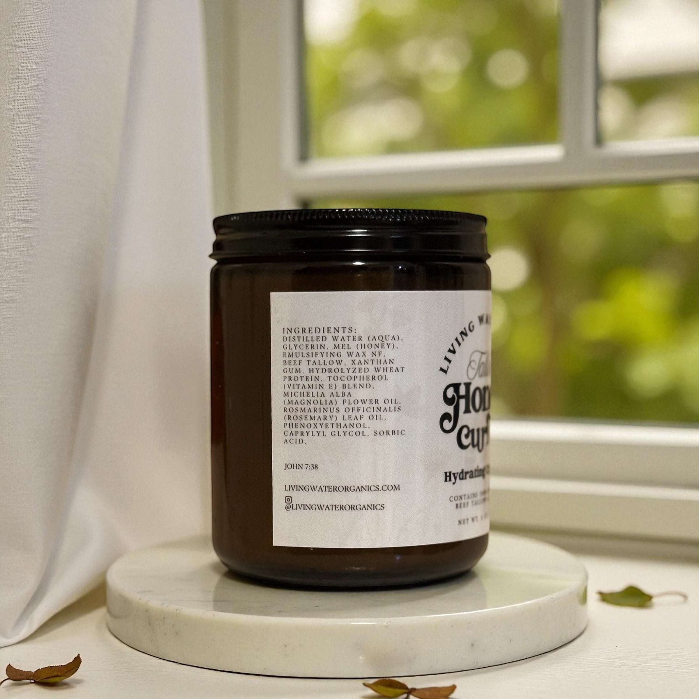 Tallow Honey Curl Gel with 100% Grass Fed Tallow (Medium to Strong Hold)