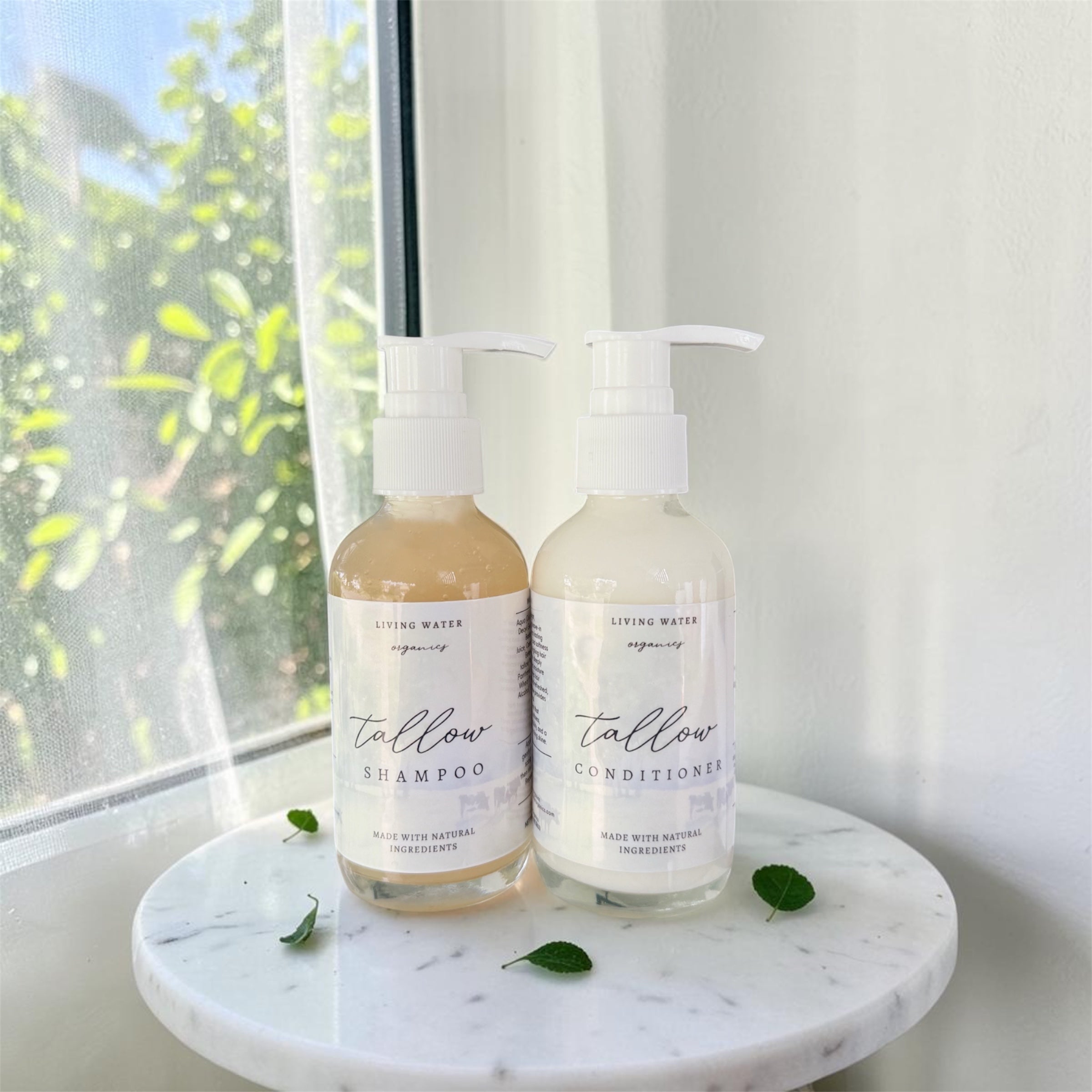 Aloe & Tallow Shampoo and Leave-In Conditioner Set Hydrating for All Hair Types