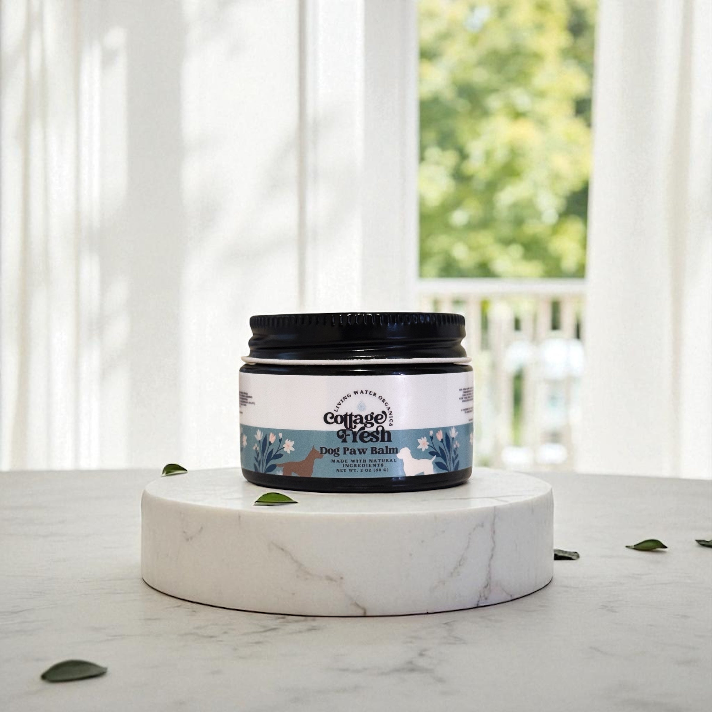 Dog Paw Balm Moisturizer, Natural and Vegan Paw Balm, Cottage Fresh Dog Line