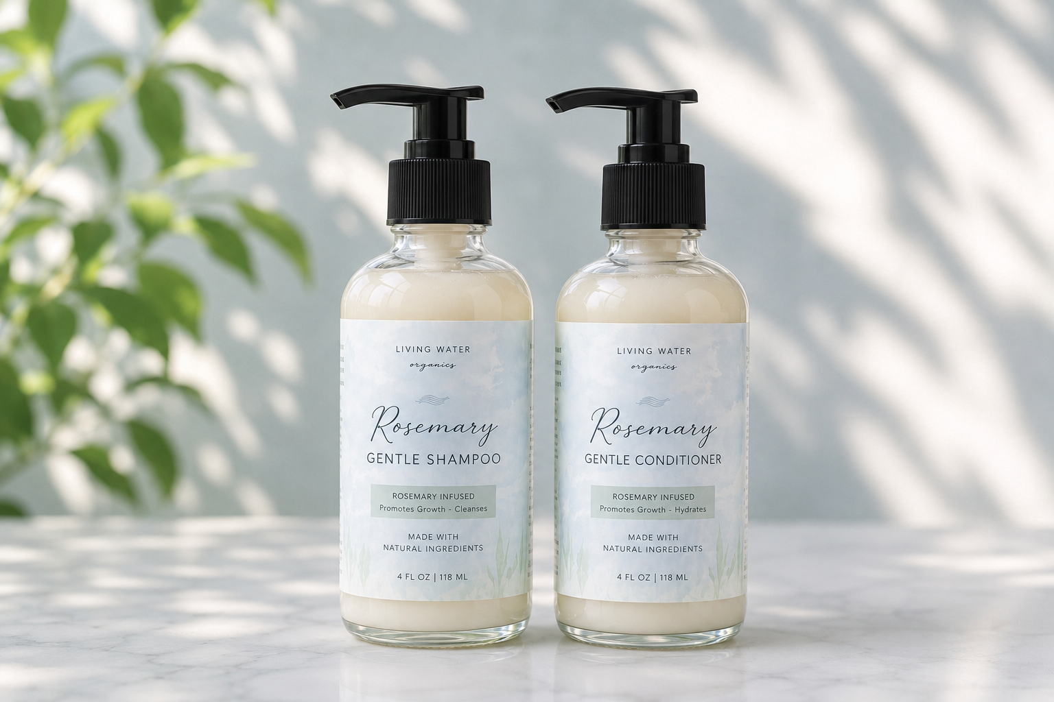 Rosemary Shampoo and Conditioner Set