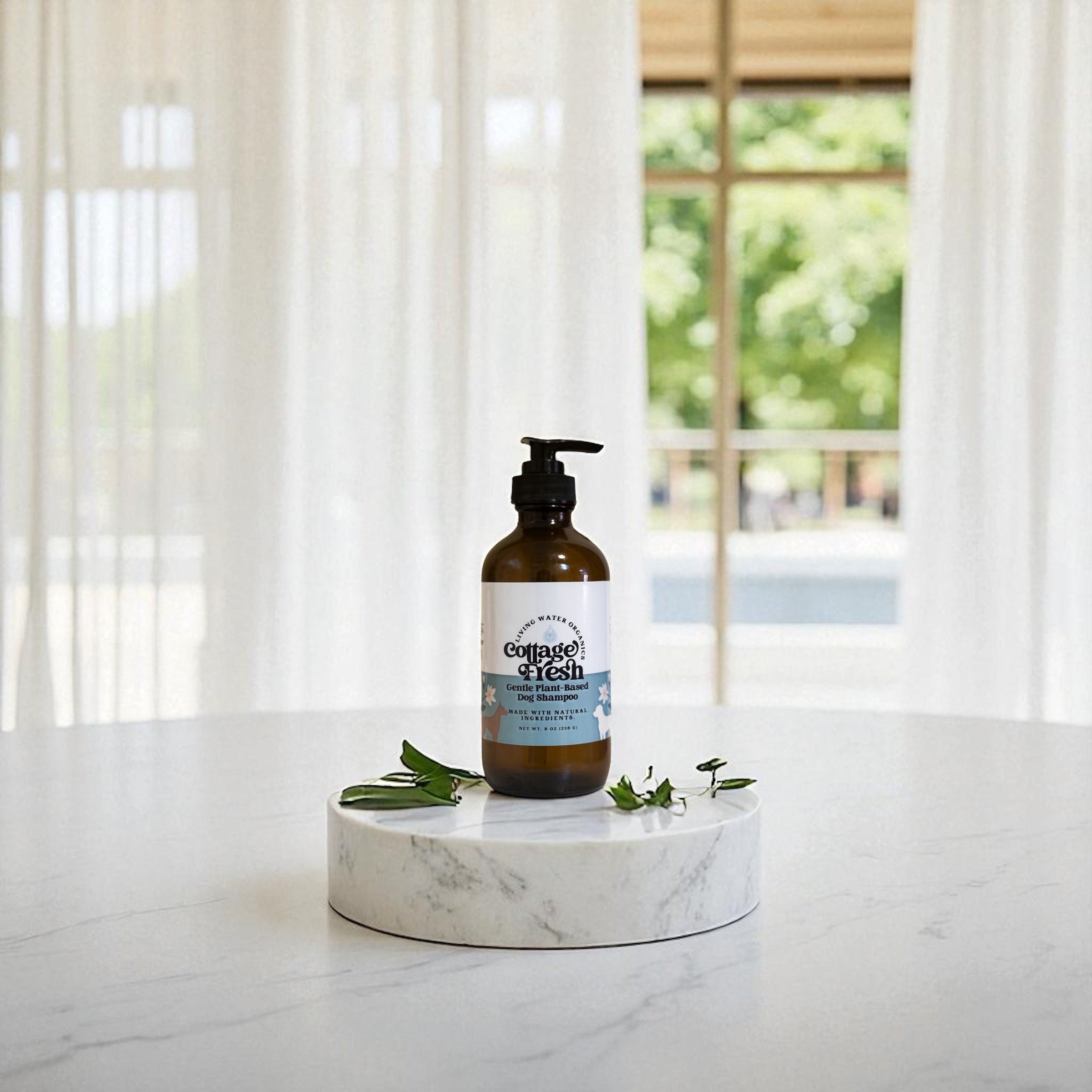 Dog Shampoo Plant-Based, Unscented, Gentle Dog Shampoo, Cottage Fresh Line