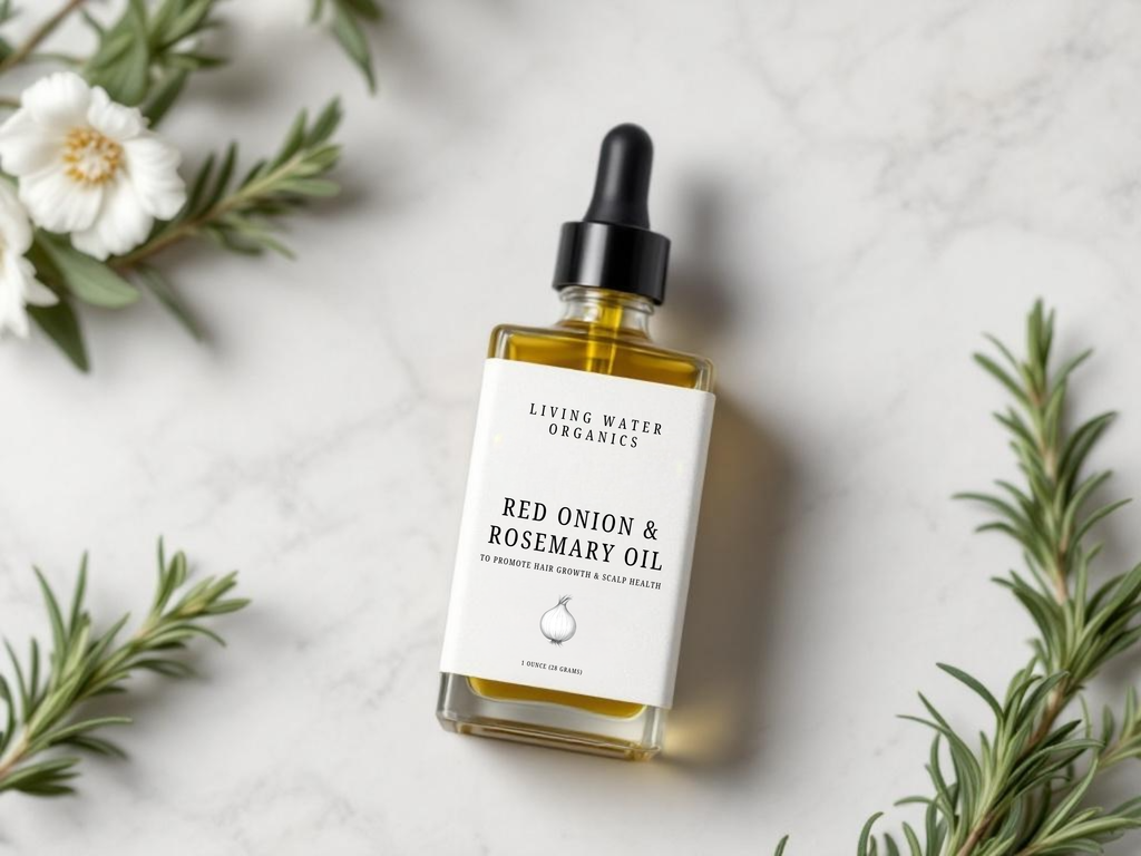 Red Onion and Rosemary Oil to Promote Hair Growth, Anti-Thinning, Hair Loss Treatment