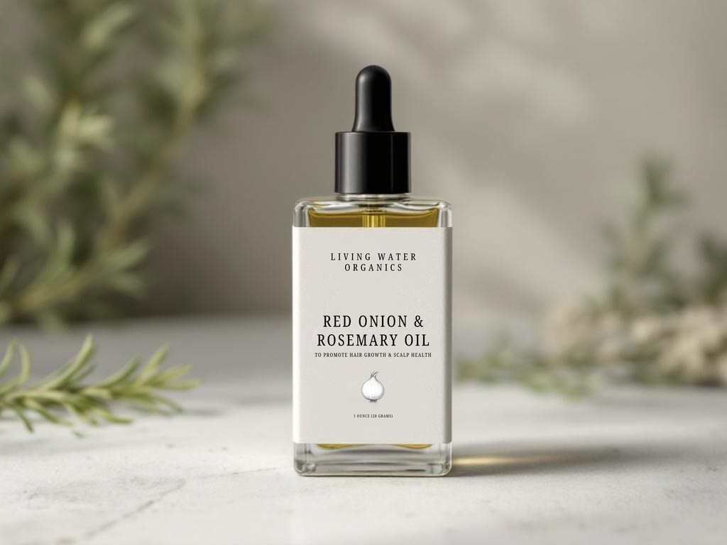 Red Onion and Rosemary Oil to Promote Hair Growth, Anti-Thinning, Hair Loss Treatment