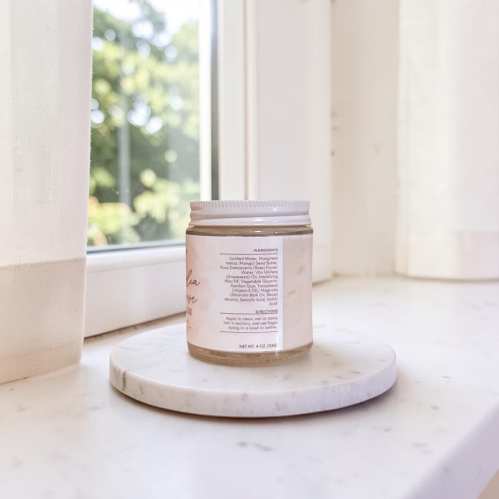 Magnolia & Rose Curl Cream (Lightweight moisture, Frizz Control)
