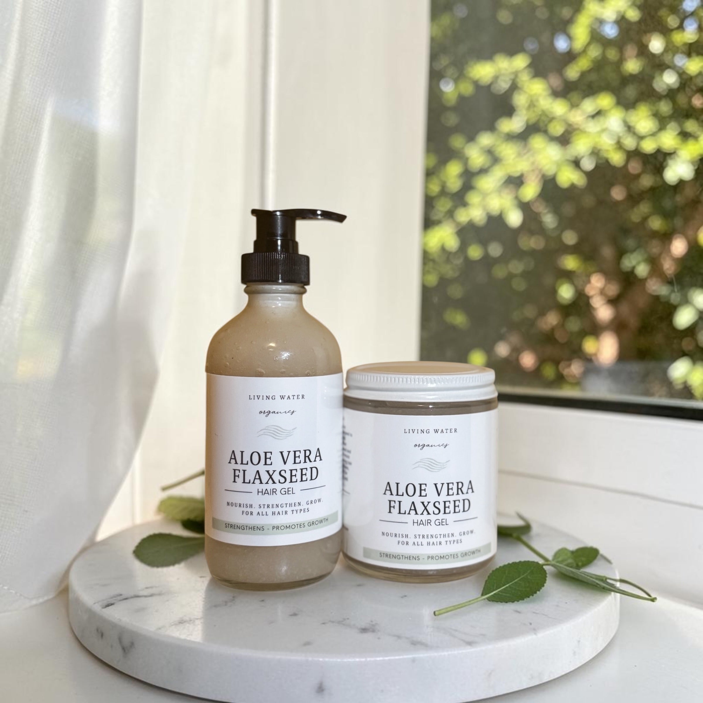 Aloe Vera & Flaxseed Gel, Nourishing (Medium Hold) – Living Water