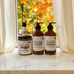 Spiced Honey Shampoo, Conditioner, Body Butter, Cinnabun Lip Balm Bundle