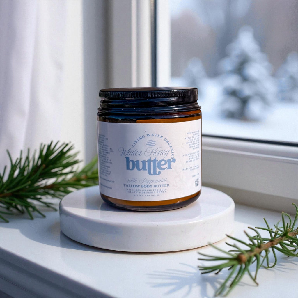 Winter Honey Body Butter with Peppermint