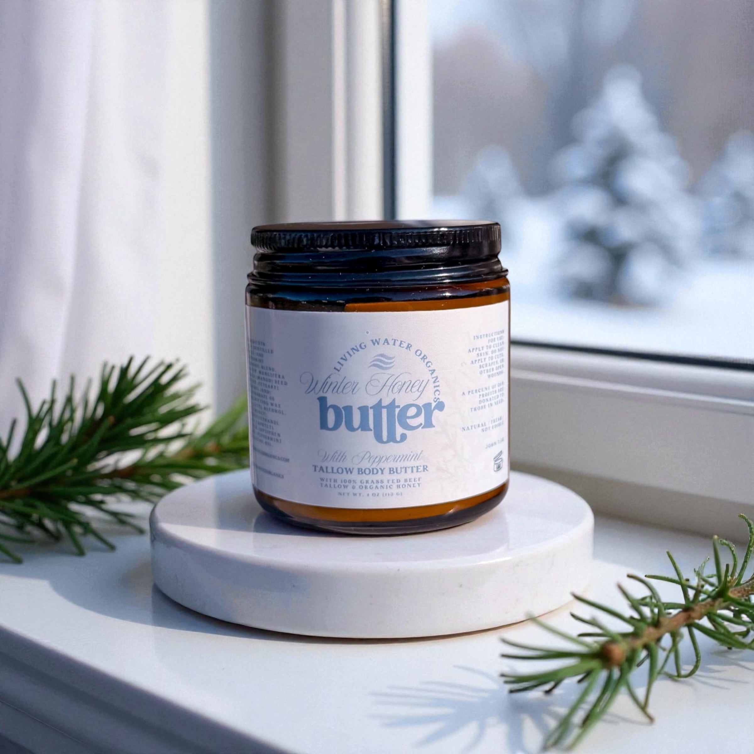 Winter Honey Body Butter with Peppermint