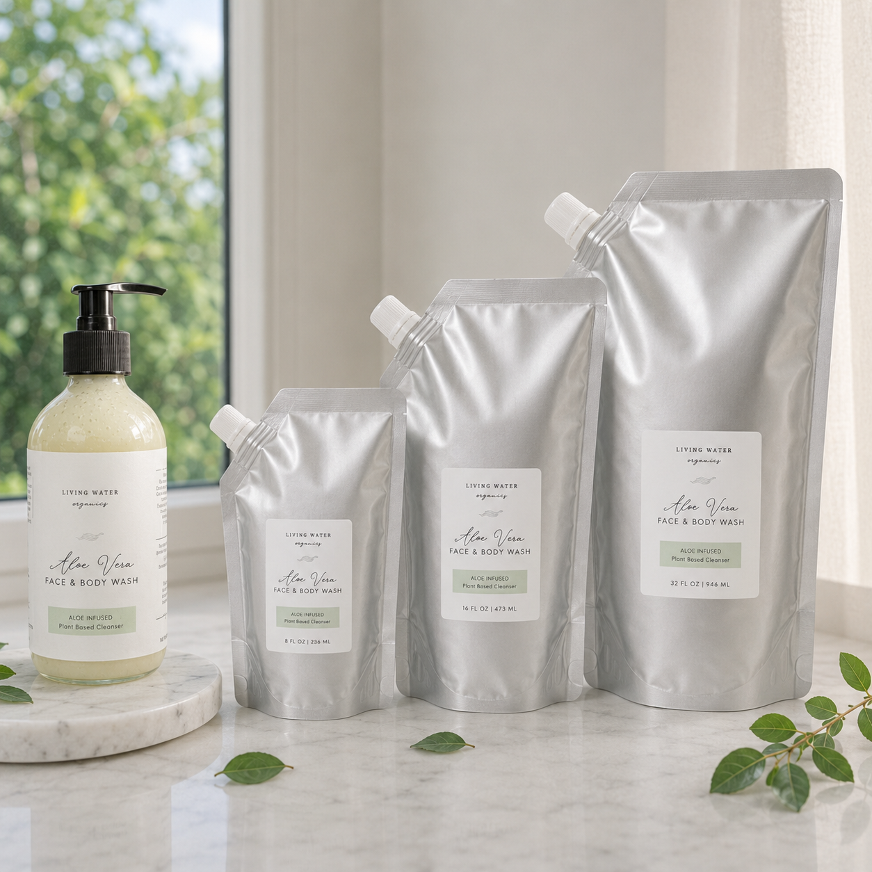 Aloe Vera Face & Body Wash for All Skin Types